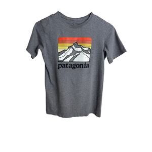 Patagonia Youth Graphic T-Shirt – Gray | Mountains Logo